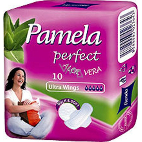 Pamela Perfect Ultra Wings Aloe Vera intímne vložky 10 kusov
