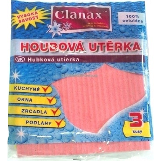 Clanax Hubová utierka 3 kusy