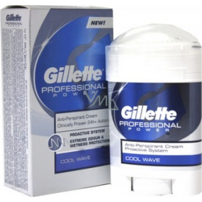 Gillette Professional Power Cool Wave Crema antiperspirant dezodorant stick pre ženy 45 g