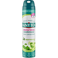 Sanytol dezinfekčný osviežovač vzduchu na povrchy a textil, mentol, 300 ml