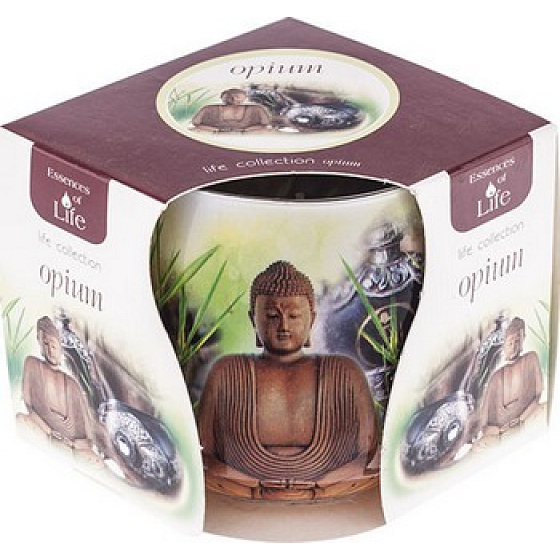 Essences of Life Ópium aromatická sviečka v skle 100 g