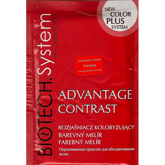 Biotech System Advantage Contrast melírovací prášok červený 15 g