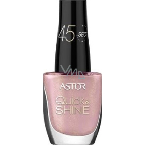 Astor Quick & Shine Nail Polish lak na nechty 619 Pink Cupcake 8 ml