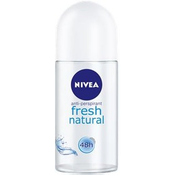 Nivea Fresh Natural guľôčkový antiperspirant deodorant roll-on pre ženy 50 ml