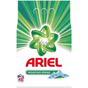 Ariel Mountain Spring prací prášok pre čisté a voňavé bielizeň bez škvŕn 48 dávok 3,6 kg