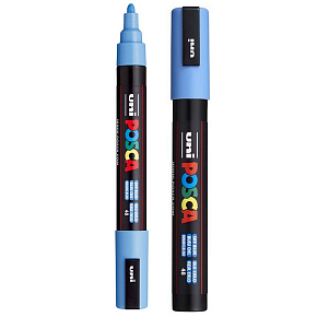 Posca Univerzálny akrylový popisovač 1,8 - 2,5 mm Nebesky modrý PC-5M