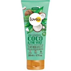 Lovea Kokos a zelený čaj hydratačný kondicionér pre všetky typy vlasov 200 ml