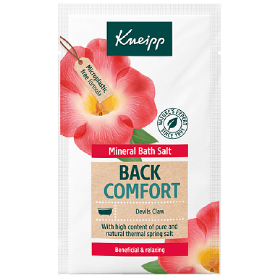 Kneipp Back Comfort soľ do kúpeľa uľavuje od bolesti chrbta aj za krkom 60 g