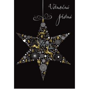 Albi Svietiace prianie do obálky Vianočné želanie Hviezda 14,8 x 21 cm