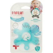Baby Farlin Silikónový krúžok na hryzenie modrý 0+ mesiacov