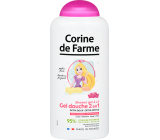Corine de Farme Princess 2v1 sprchový gél a šampón na vlasy pre deti 300 ml