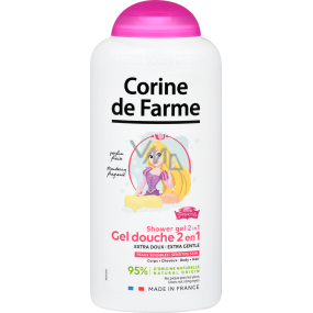 Corine de Farme Princess 2v1 sprchový gél a šampón na vlasy pre deti 300 ml