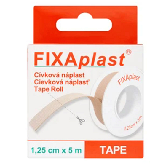Fixaplast Cievková náplasť na upevnenie obväzového materiálu 1,25 cm x 5 m 1 kus