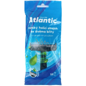 Atlantic pánsky holiaci strojček na jedno použitie s 2 čepieľkami 5 kusov