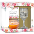 Albi Beloved Mother pohár na víno 220 ml + vonná sviečka + venovanie, darčeková sada