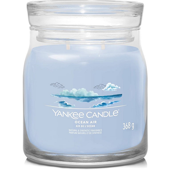Yankee Candle Ocean Air - Vonná sviečka Ocean Air Signature medium glass 2 knôty 368 g