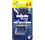 Gillette Blue3 Plus Comfort holiaci strojček 4 kusy pre mužov