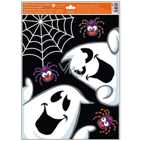 Okenná fólia Halloween Vytie duchov Duchovia 30 x 42 cm