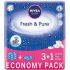 Nivea Baby Fresh & Pure čistiace obrúsky pre deti 4 x 63 kusov