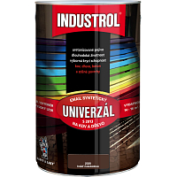 Industrol S2013 univerzál lesk vrchná farba na kov a drevo, 2430 čokoládová hnedá, 4 l