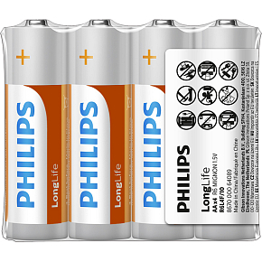 Philips Longlife batérie AA R6L4F/10 1,5 V 4 ks