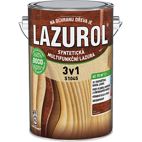 Lazurol 3v1 S1045 tenkovrstvá lazúra na drevo T022 palisandr 4 l