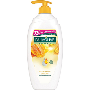 PALMOLIVE SPR.GEL NAT. MLIKO & MED  750 ML