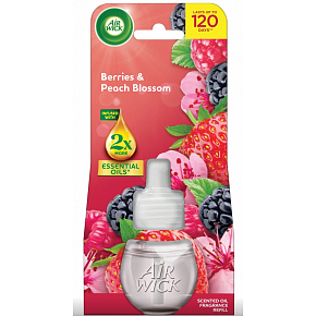 Air Wick elektrický osvěžovač náplň Lesné plody & Broskyňový kvet, 19 ml