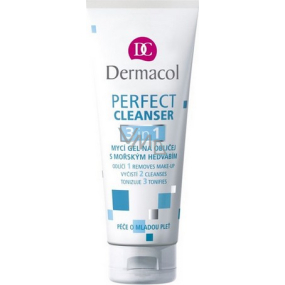 Dermacol Perfect Cleanser 3v1 Umývací gél na tvár s morským hodvábom 100 ml