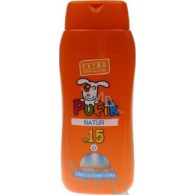 Mika Pufik Natur SPF15 mlieko na opaľovanie pre deti 300 ml