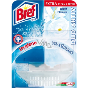 Bref Duo Aktiv Extra Clean & Fresh Biele kvety WC gél komplet gél záves 60 ml