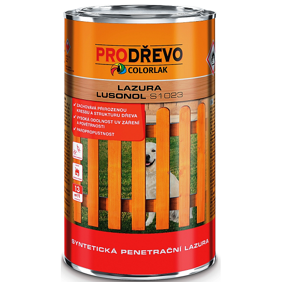 Colorlak Lazúra Lusonol S1023 synteticná penetračný lazúra Dub 8 l