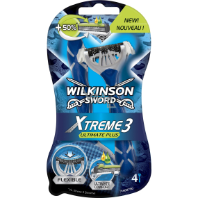 Wilkinson Sword Xtreme 3 Ultimate Plus holiaci strojček pre mužov 4 kusy