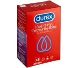 Durex Feel Thin Fatherlite Elite kondóm extra jemný pre väčšiu citlivosť nominálna šírka: 56 mm 18 kusov
