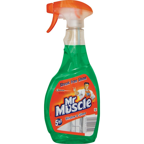Mr. Muscle 5v1 Okná a sklo čistiaci prostriedok rozprašovač 500 ml