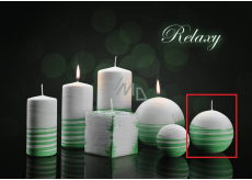 Lima Aromatická špirála Relaxy sviečka bielo - zelená guľa 80 mm 1 kus