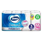 Zewa Deluxe Aqua Tube Delicate Care toaletný papier 3 vrstvový 150 útržkov 16 kusov, rolička, ktorú môžete spláchnuť