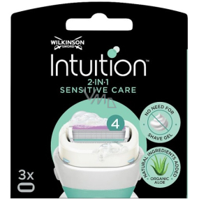 Wilkinson Intuition Sensitive Care Aloe + Vitamín B5 náhradné hlavice pre ženy 3 kusy