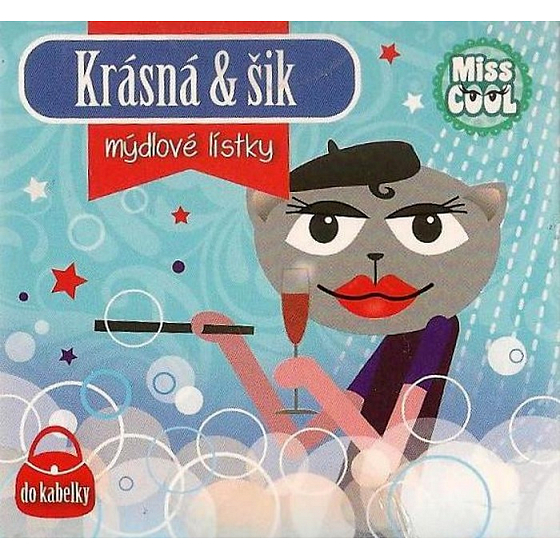 Nekupto Miss Cool Mydlové lístky Mačka baretka Krásna & šik 15 kusov 1 balenie