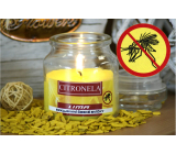 Lima Aroma Dreams Citronella repelentná aromatická sviečka sklenená s viečkom 120 g