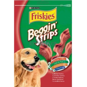 Purina Friskies Beggin Strips Slanina doplnková strava pre dospelých psov 120 g