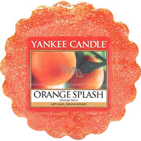Yankee Candle Orange Splash - Pomarančová šťava vonný vosk do aromalampy 22 g