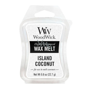 Woodwick Island Coconut - Kokosový ostrov vonný vosk do aromalampy 22.7 g