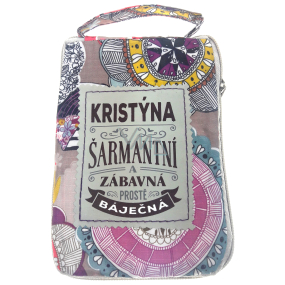 Albi Skladacia taška na zips do kabelky s menom Kristína 42 x 41 x 11 cm