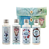 Bohemia Gifts Boho Style - Travel Pack sprchový gél 50 ml + šampón na vlasy 50 ml + telové mlieko 50 ml + fľaša 50 ml, cestovné balenie kozmetiky, kozmetická sada