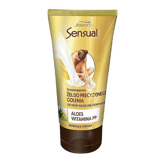 Joanna Sensual Aloe Vera transparentný gél pre presné holenie 150 g
