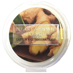 Heart & Home Zázvor a Citrónová tráva Sójový prírodný voňavý vosk 26 g
