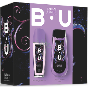 BU Fairy parfumovaná dezodorant sklo pre ženy 75 ml + sprchový gél 250 ml, kozmetická sada