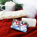 Anglické mydlo Polar Bear - Lilac, Ylang Ylang & Rose Christmas prírodné parfumované toaletné mydlo s bambuckým maslom 190 g