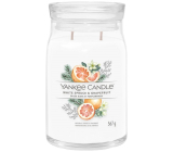 Yankee Candle White Spruce & Grapefruit - Vonná sviečka White Spruce & Grapefruit Signature veľké sklo 2 knôty 567 g